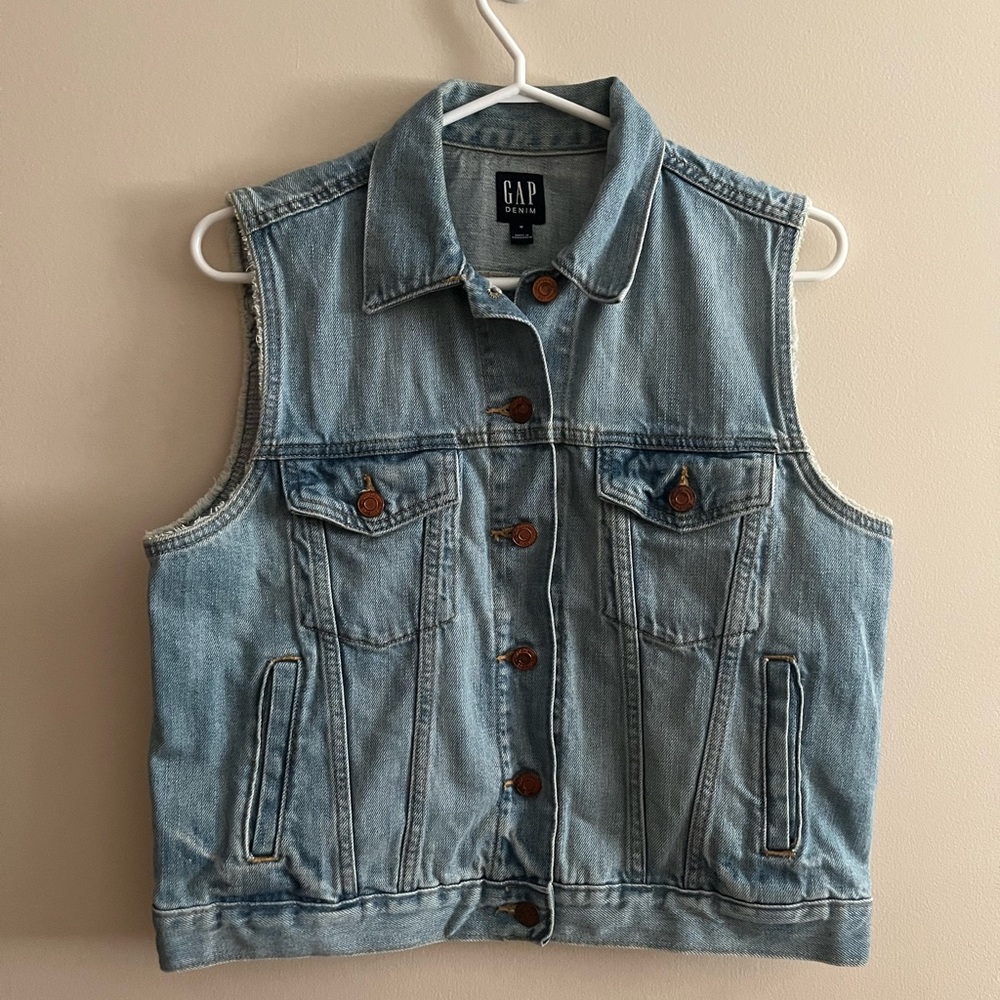 GAP Classic Blue Denim Vest
